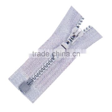 5# silver teeth & tape O/E Plastic Zipper