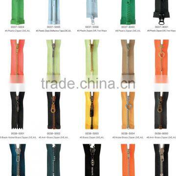 Factory Sale Promotional Metal Aluminum Zipper for Garments photo-3