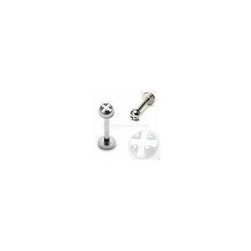 Phillips Bolt Top Hand Made Polishing Internally Threaded Lip Labret Monroe Body Jewelry