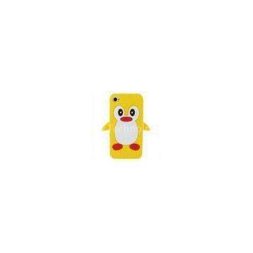 Lightweight  cartoon chiken Silicone Comfortable iPhone 4 Case and Cover Skin for child