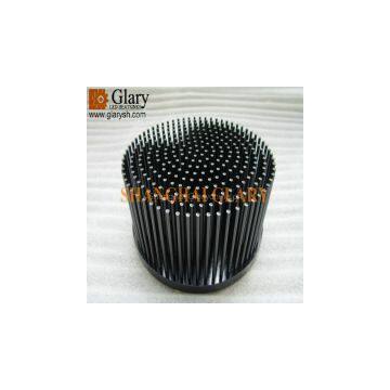 GLR-PF-150070 150mm 60W Round Pin Fin LED Cooler, Cold Forged LED Heatsink