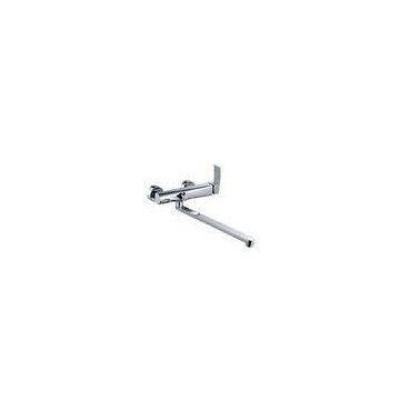Long Spout Kitchen Sink Mixer Taps with One Handle and Brass Diverter for Kitchen Sink