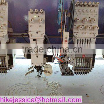 fs 607 7heads cording coiling taping and double sequins mixed computerized embroidery machine