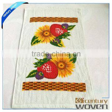 Custom printed sunflower cotton cheap bulk tea towels china supplier