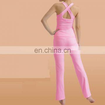 Women's Fitness Long Pants Yoga Vest Suits photo-6