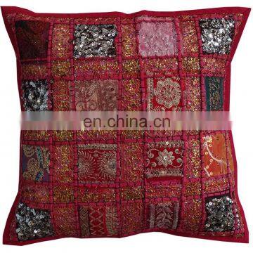 Wholesale Sequin Patchwork Cushion Covers Traditional Patchwork Pillow Covers