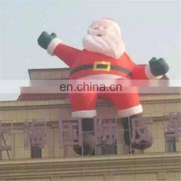 Outdoor Attractive Christmas Inflatable Santa Claus hanging for Christmas Deciration