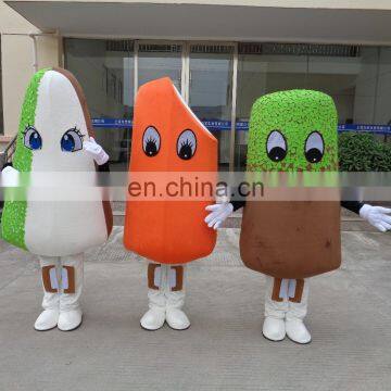 Factory direct sale customized ice cream mascot costumes for adult