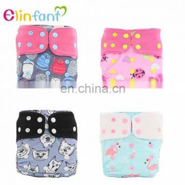 Elinfant OS suede cloth pocket diapers baby Reusable cloth diaper washable baby cloth diaper