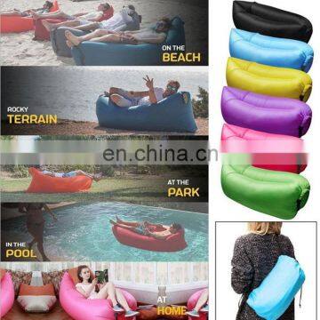 Fast Inflatable Sofa Sleeping Bag Outdoor Air Sleep Sofa Couch Portable Furniture Sleeping Hangout Lounger Inflate Air Bed F842