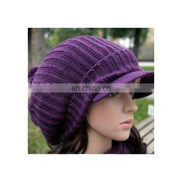 Modern style women acrylic beanie cap