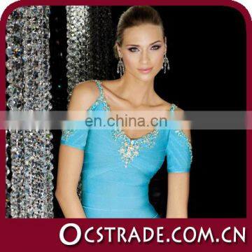 2014 Elegant new custom korea summer fashion dress 2014