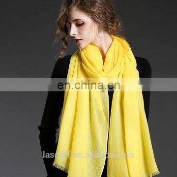 Soild color wool scarf for women in winter