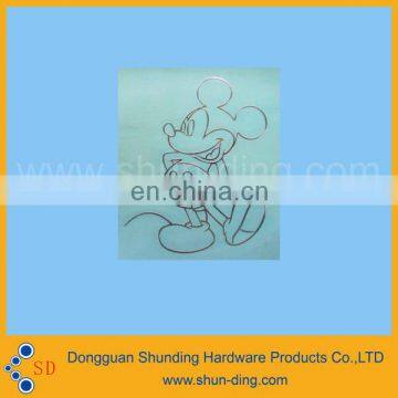 Adhesive Mickey Mouse metal logo sticker