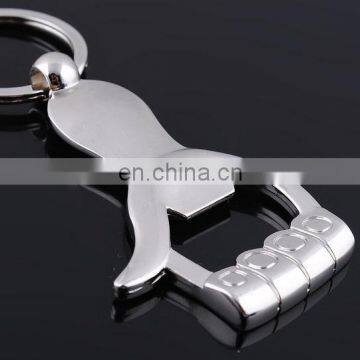 High Quality Stainless Steel Custom Palm Shape Beer Bottle Opener with keychian