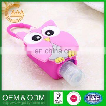 Factory supplied custom design silicone funny hand sanitizer bottle holder