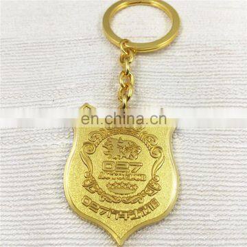 Customized gold metal keychains