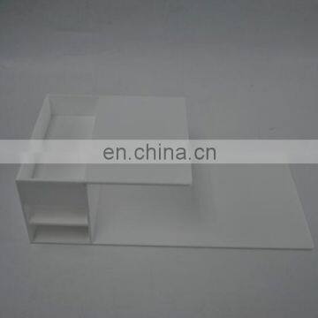 2018 manufacture custom white acrylic eyelash organizer pillow display stand