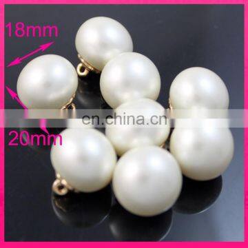 high quality wholesale no scratched decorative pearl button for clothing