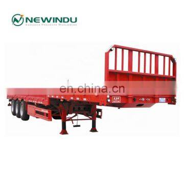 Triangle Axles Side Wall Cargo Grain Transport Semi Trailer