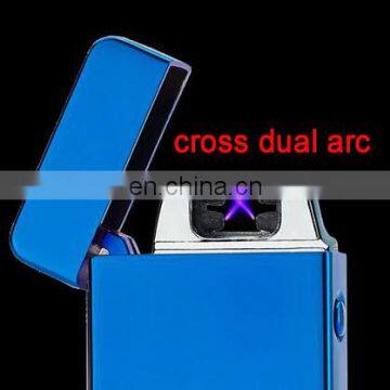 2018 flameless elctric plasma lighter double arc pulse lighter X beam tesla lighter