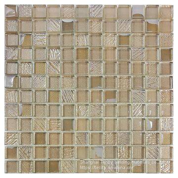 Glossy Crystal Mosaic Hot Melt Glass Tile photo-2