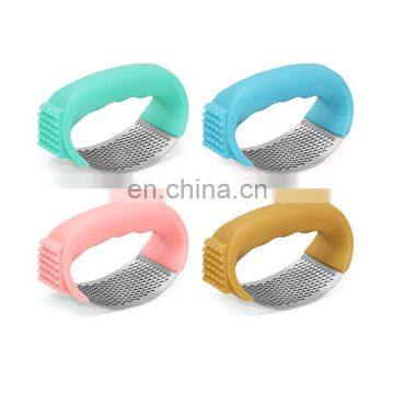 Kitchen Tools Multifunction 2 In 1 Stainless Steel Garlic Press photo-5