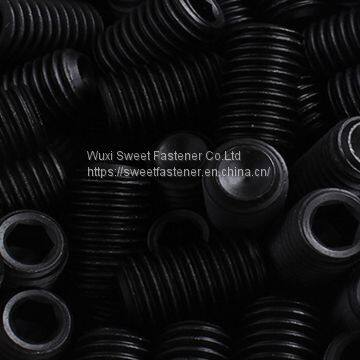 DIN916 Alloy Steel Hex Screw Grub Set Screw Socket Cap Screw in Black photo-4