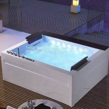 Foshan Luxury Massage Summer Factory Price Whirlpool Indoor Bathtub Jacuzzi photo-2