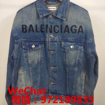 Supply original  balenciga denim jacket coat T-shirt