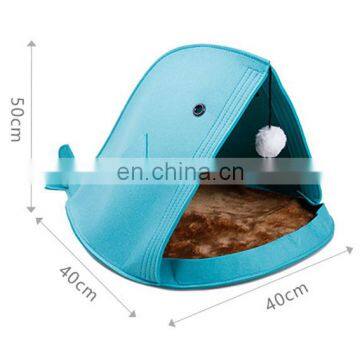 High Quality Egg Shape Cave Wool Felt Cat Bed