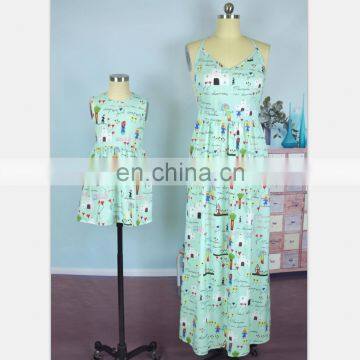 2019 Women Sexy Dresses Backless Designed Party Dance Mommy and me Summer Maxi Dresses (this Link for Girls,1-12years) photo-2