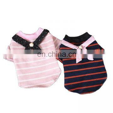 Lovable 100% pure cotton casual spring dog wear pet clothes