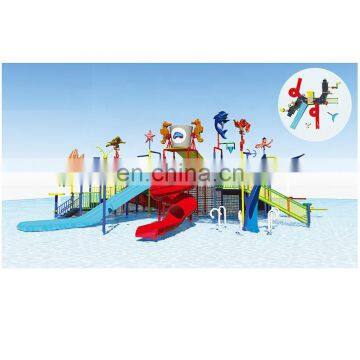 Kids and adults large fiberglass water playground water park Interactive entertainment recreation facility water house