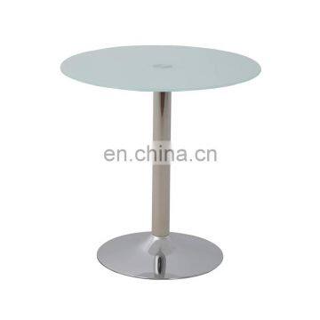 High Quality Clear Round Small Stand Glass Table Top photo-3
