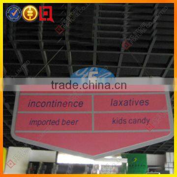 Plastic Sign Display Board Supermarket Signs