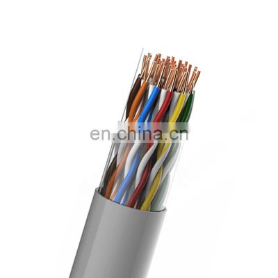 pvc flat  jacket stranded copper OEM ODM pure copper conductor 100pair 2p 4p 10p 50 pair telephone cable