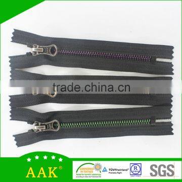 5# delrin zipper double point corn teeth close end with thumb puller