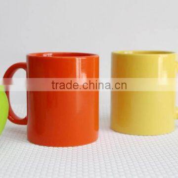 Wholesale 2016 new Fashion product 12 oz cheap solid color glazed ceramic mug