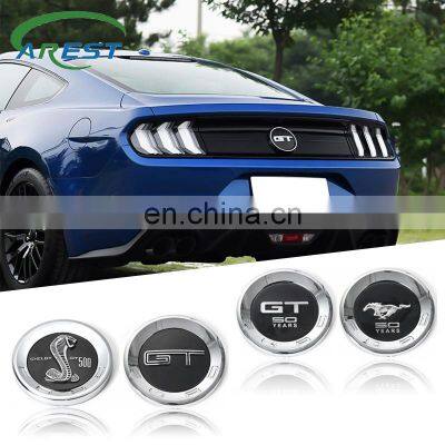 Car sticker big badge vehicle rear label tail trunk styling Sticker for Ford Mustang 5.0 ROUSH SHELBY GT 500 Cobra LAGUNA SECA