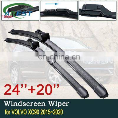 for VOLVO XC90 2015~2020 2016 2017 2018 2019 Car Wiper Blades Front Windscreen Windshield Wipers Car Accessories Stickers