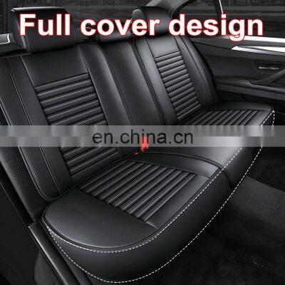 2021 Luxury Car Seat Covers for Universal Cars Front and Rear Split Bench Protection Leather Seat Covers photo-3