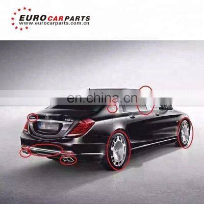 S Class W222 MAY-BACH Emblem Muffler Tips Body Kit for S450 S500 S560 S600 to S63 S65 May- Bach Logo Sticker