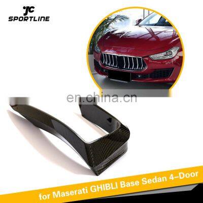 Carbon Fibre Front Bumper Fins Canards for Maserati Ghibli 2018 photo-4