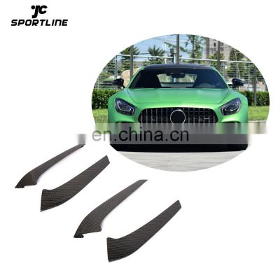 Carbon Fiber GT R Front Fog Lamps Vents for Mercedes Benz AMG GT R Base Coupe 2-Door 2016-2018