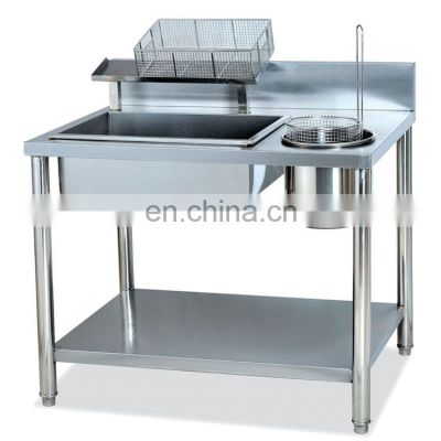 Commercial fast food kitchen equipment breading /Manual Breading Table