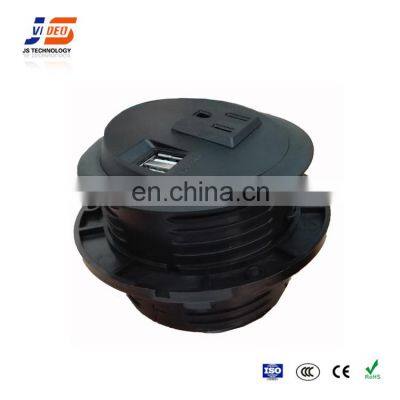 JS-Z800 Furniture Easy Adjustable Tablet Mount on Table Worktop Dual Usb Socket photo-3