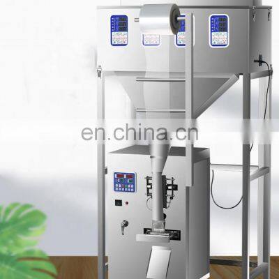 Automatic Three Heads Pneumatic 3 In 1 Sachet Pouch Packing Machine With Date Printer Eyemark Sensor photo-3