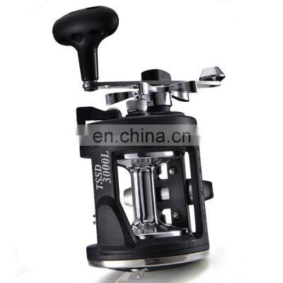 Factory Wholesale 2000/3000/4000 High Spool Capacity Trolling Reels Round Drum Reels For Saltwater Freshwater photo-3
