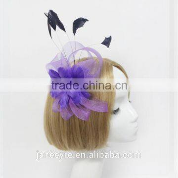Elegant Hair Accessories Party Feather Fascinator HairClip photo-5